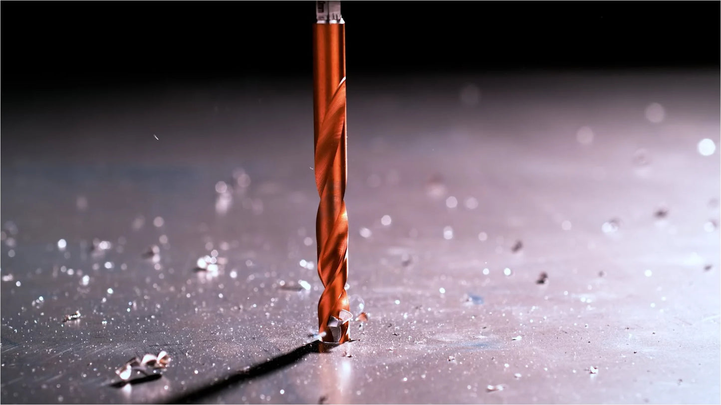 Set van 10 SHOCKWAVE HSS-G TIN RED HEX Milwaukee HSS-G TIN BITS