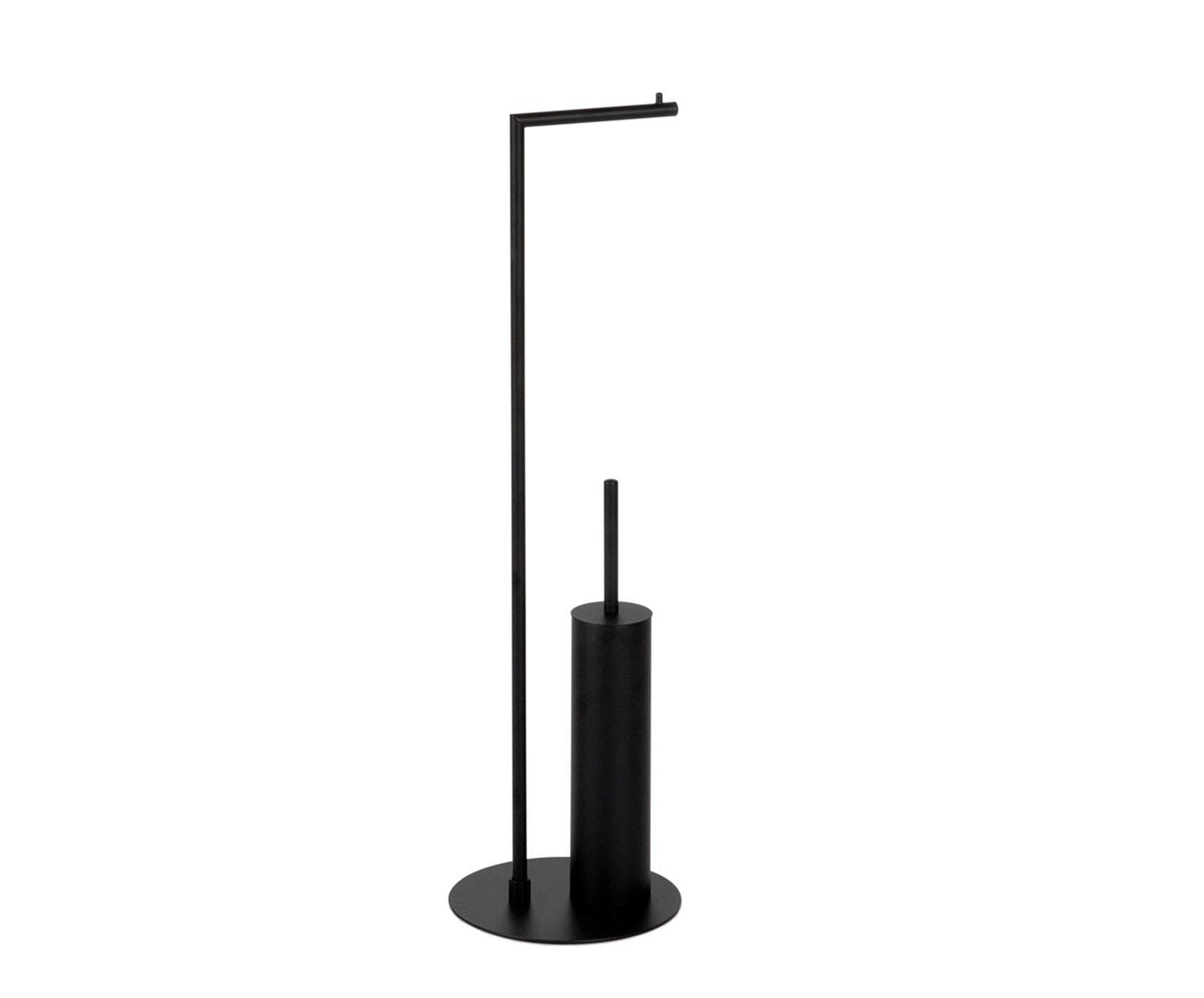 Zwarte metalen toiletrolhouder Andrea House