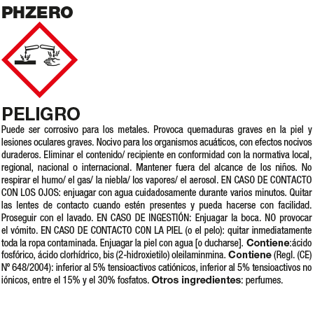 Fila PHZERO Energetische Zuur Ontkalker Fles 1L