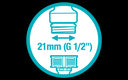 Adaptador para grifo 21mm (G 1/2") Gardena 18220-20 GARDENA - 3