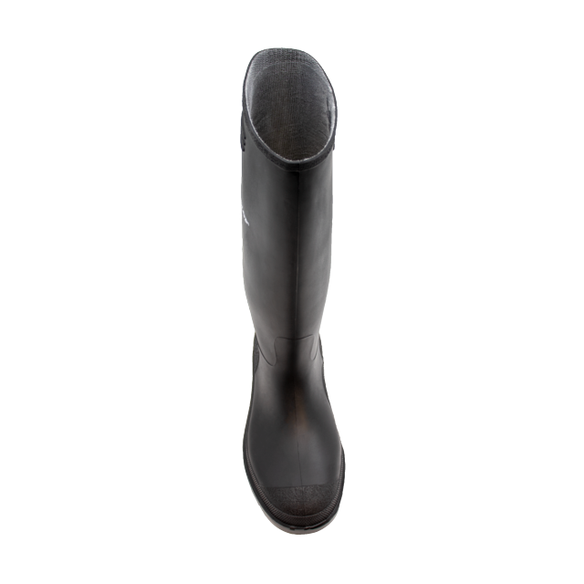 Dunlop 380PP zwarte PVC-regenlaarzen met hoge schacht