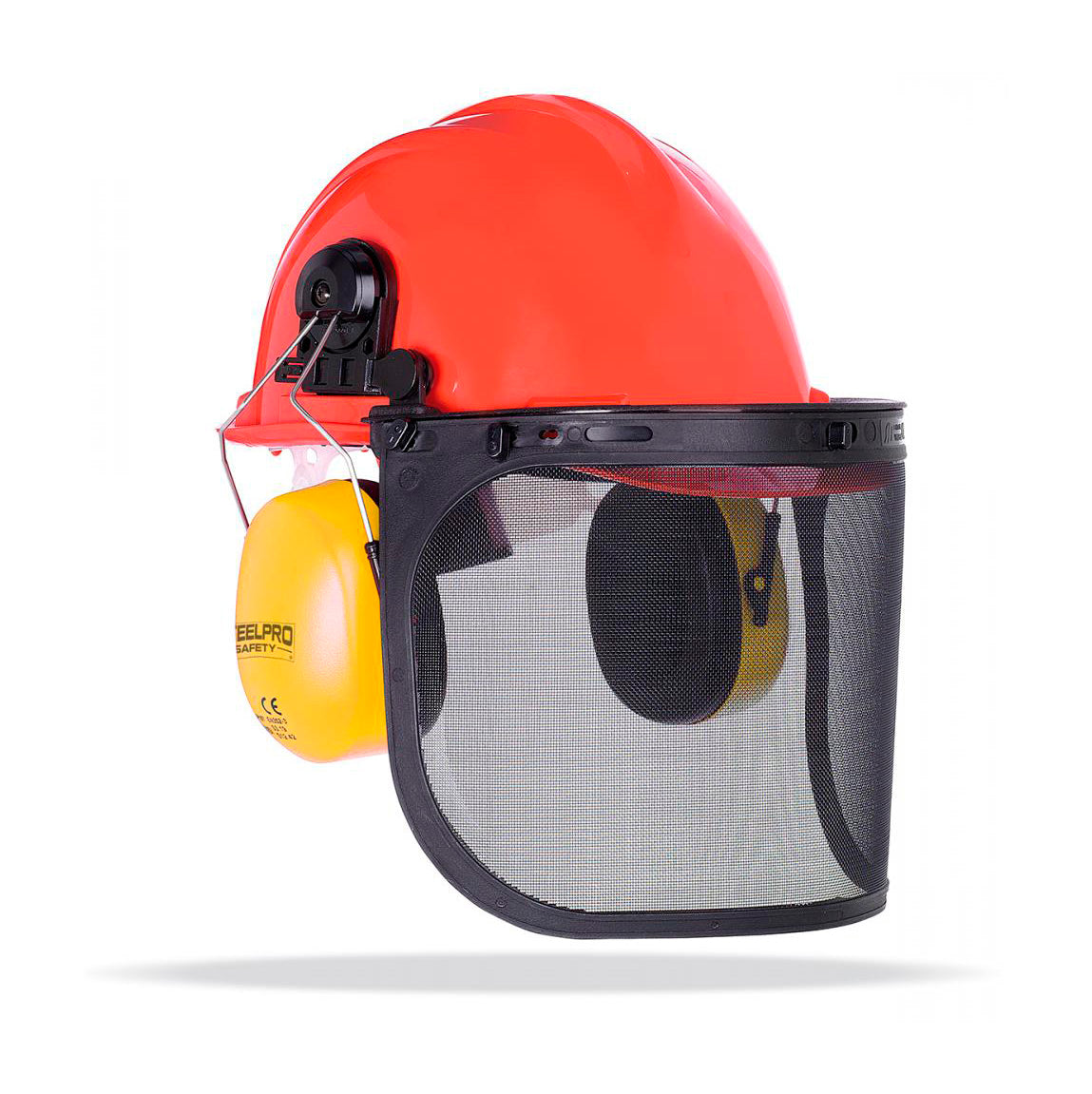 Bosbouwset met helm + gaasvizier + oorkappen STEELPRO Marca 2088KFN