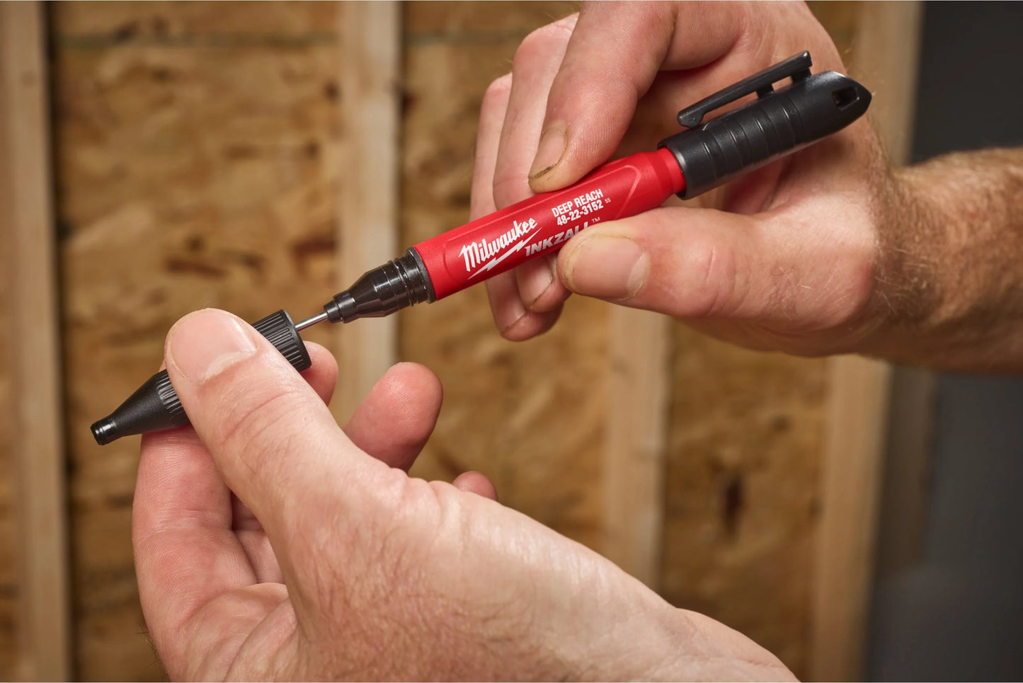 Milwaukee ultradunne stift met groot bereik, zwart