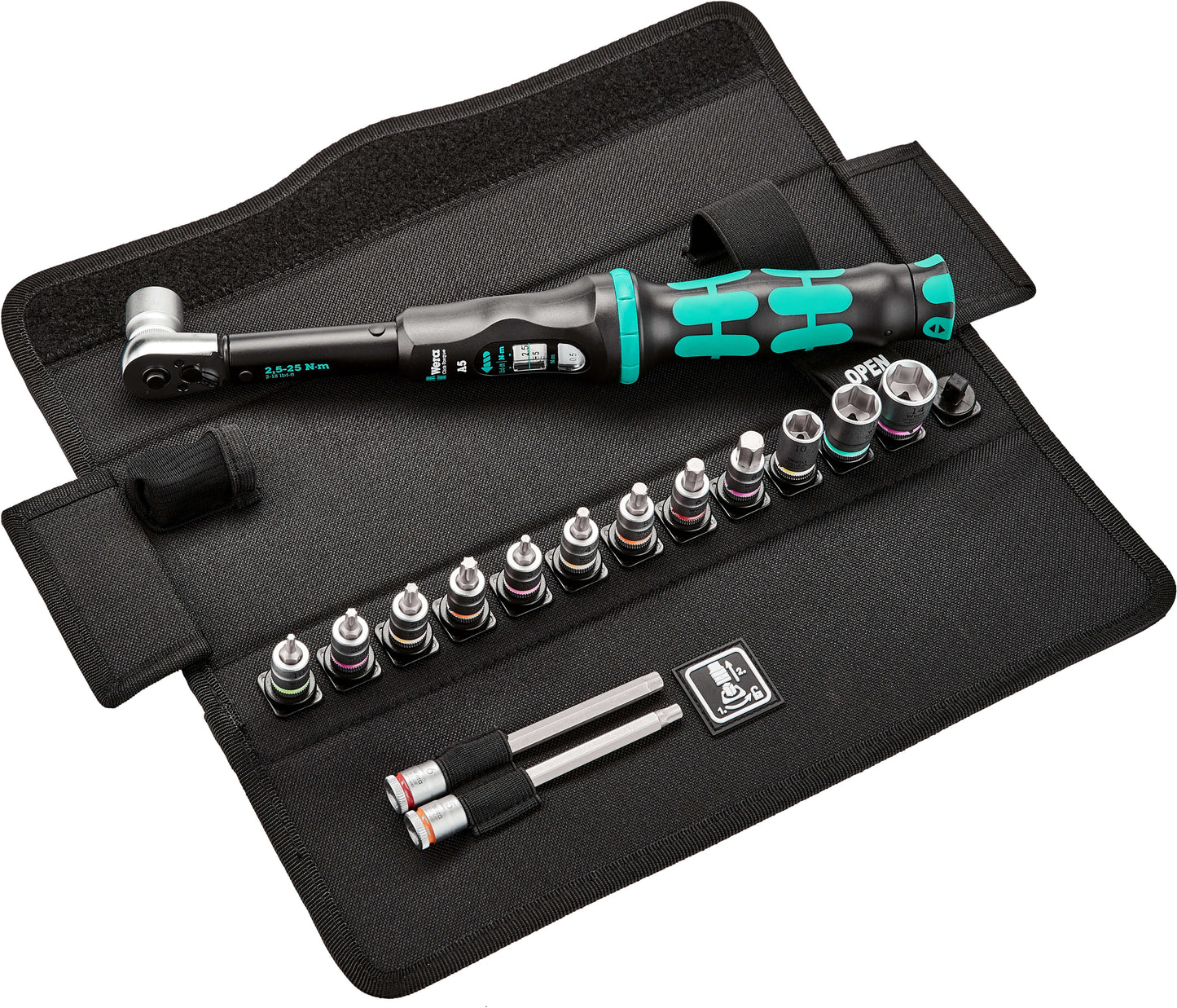 Bicycle screwdriver tool set 16 pieces Wera Bicycle Set Torque 1 ref.004180