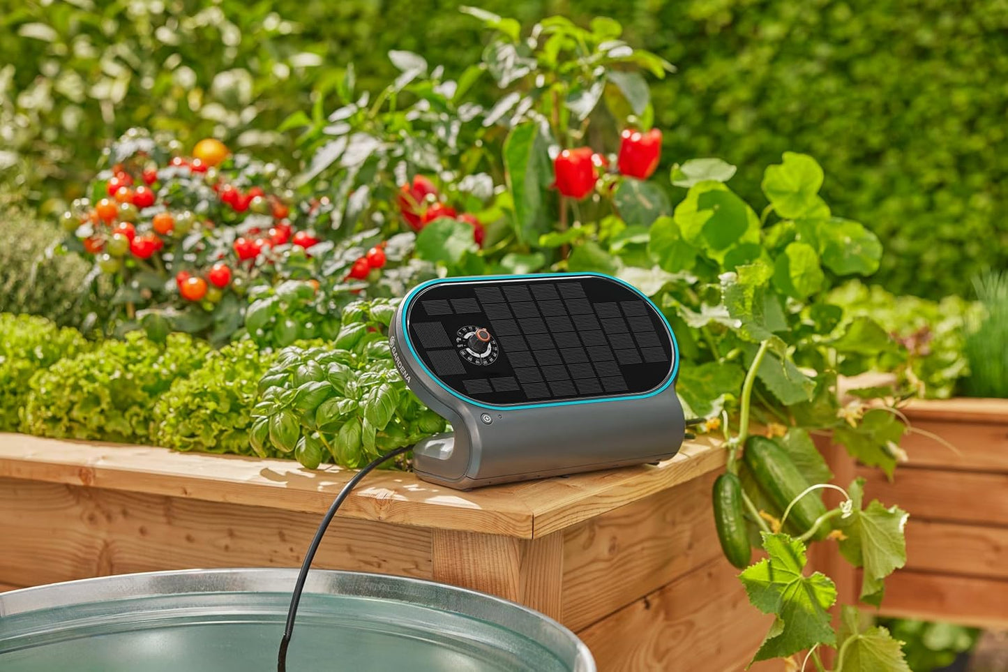 Système d'irrigation solaire automatique AquaBloom L de Gardena 13330-20