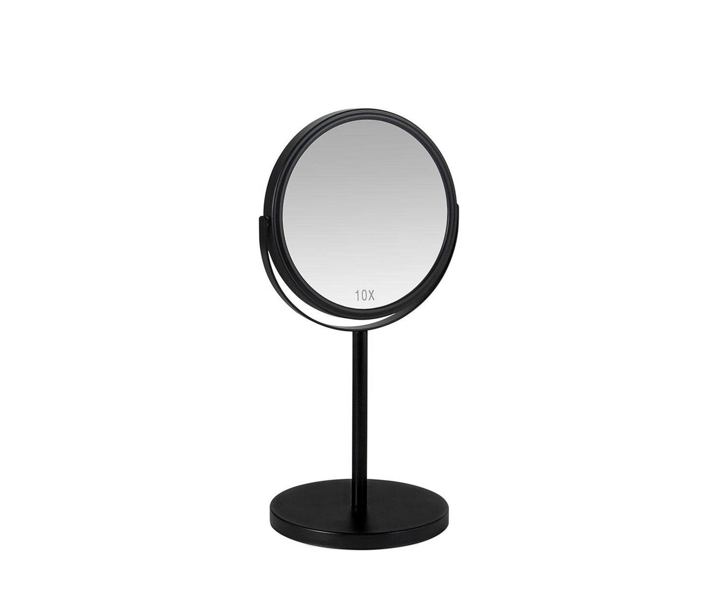 Miroir grossissant 10x Andrea House, noir mat avec support