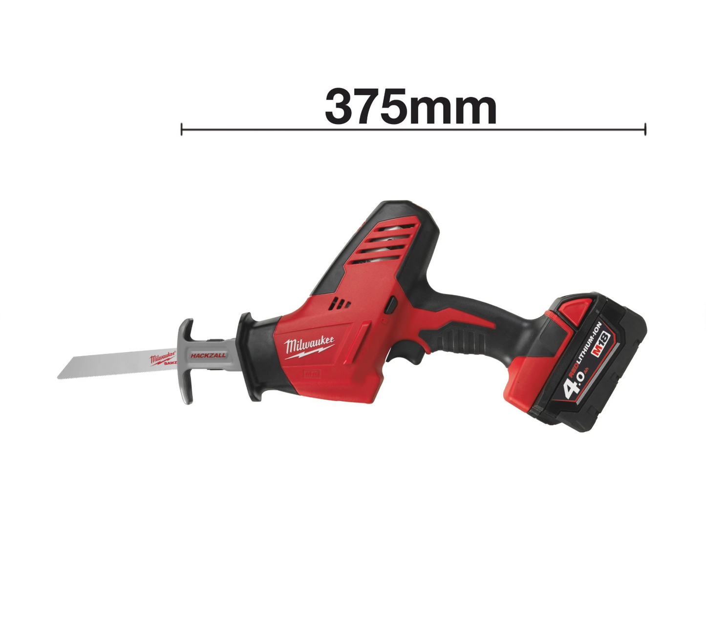 Scie sauteuse Milwaukee C18 HZ-402B M18 avec 2 batteries 4 Ah, chargeur et sac de transport