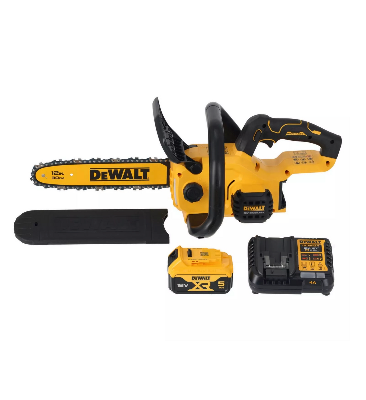 Dewalt XR 18V ​​30cm compacte kettingzaag met accu en lader DCMCS565P1