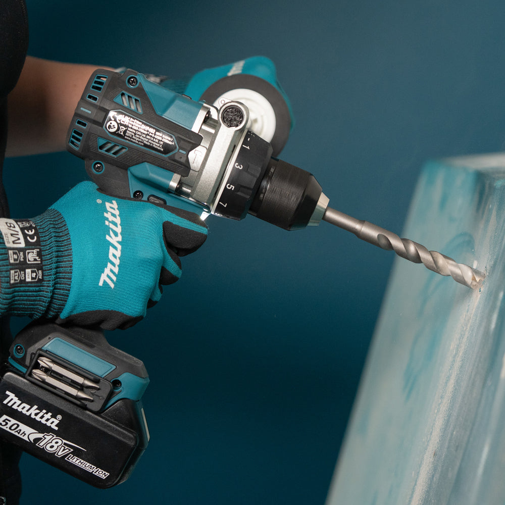 Taladro combinado 18V LXT con 2 bat 5Ah + Cargador + Maletín Makita DHP493RTJ