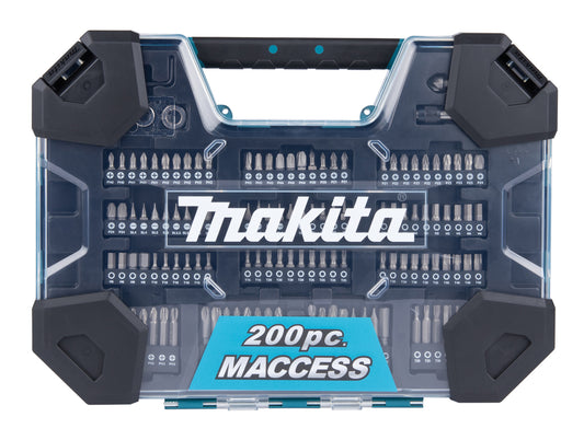 Set met boortjes en schroefbits Maccess (200 stuks) E-22610 Makita