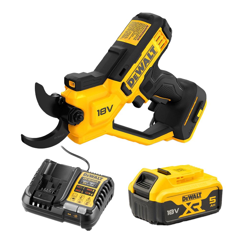 Dewalt XR 18V ​​handsnoeischaar met accu en lader DCMPP568P1