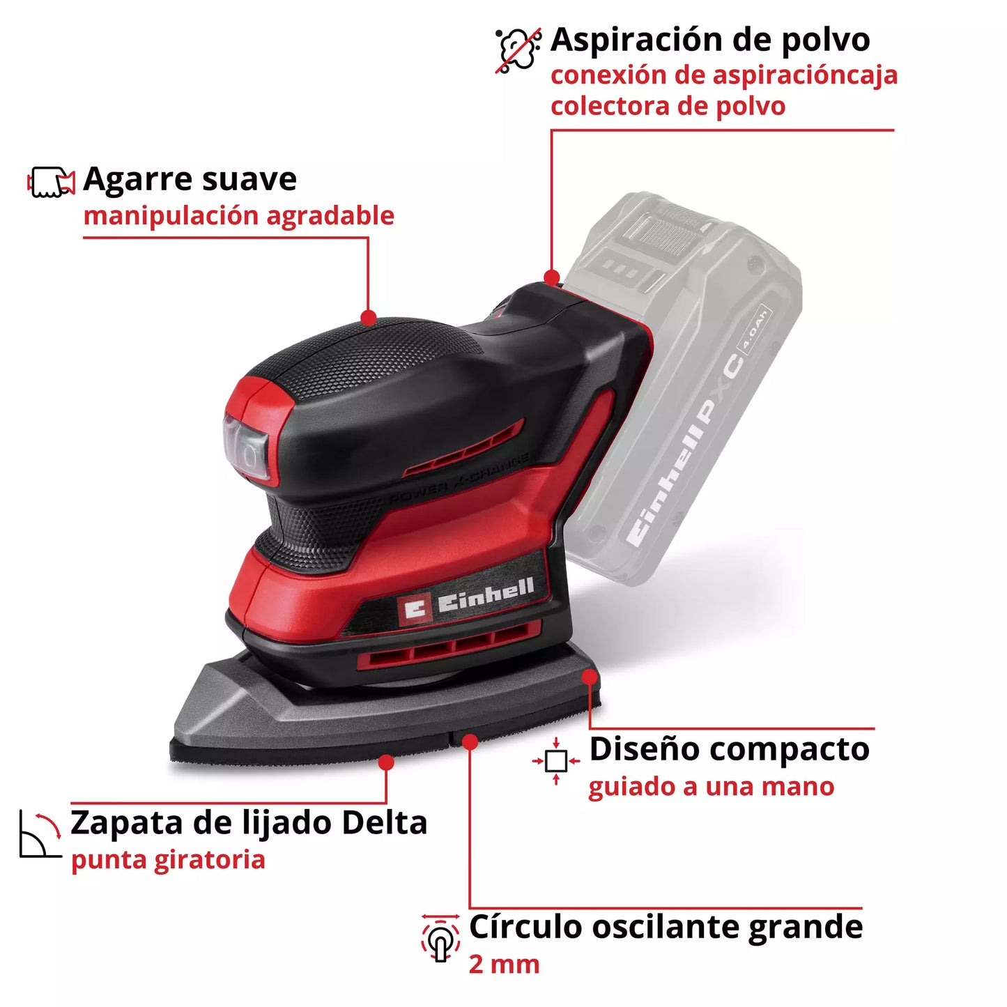 Einhell TE-OS 18/150-2 Li multifunctionele delta-schuurmachine - Solo Einhell