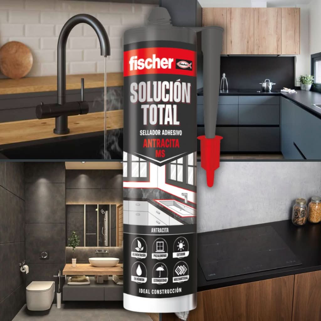 Cartouche de mastic adhésif MS Solution totale 290 ml Fischer