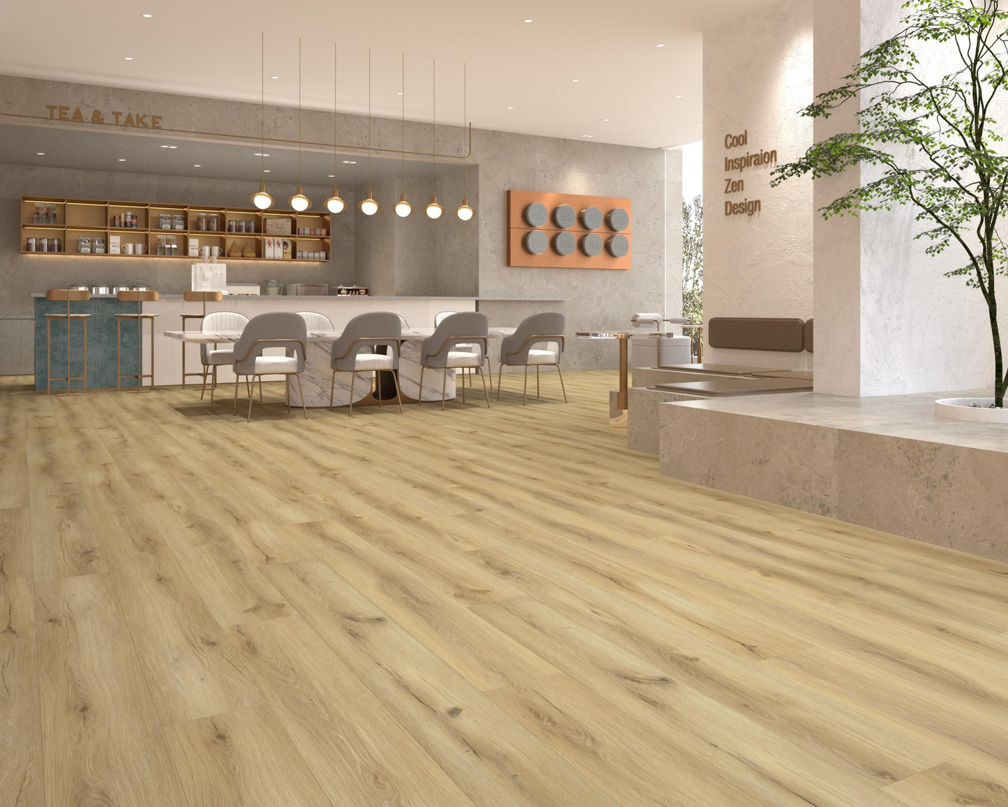 Doos 2,36 m² Click SPC-vloer 100% waterdicht Eiken Ultramatt Natural 23×184,2 cm Dune