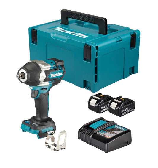 Makita DTW700RTJ 18V 1/2" LXT Impact Wrench 700 Nm with 2 x 5Ah Batteries + Charger + Carrying Case