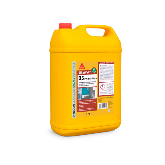 Acrylhars voor de behandeling van gips SikaWall-05 Primer Gips 5 kg Sika