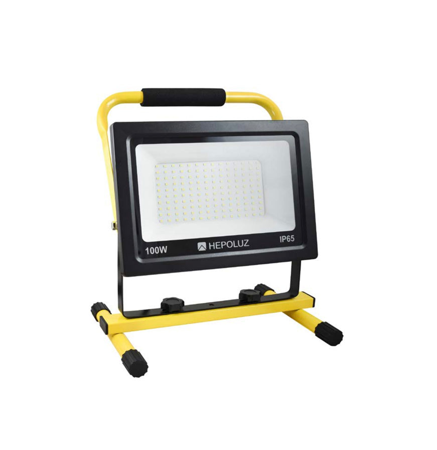 Projecteur LED sur pied 100W 6000K Hepoluz