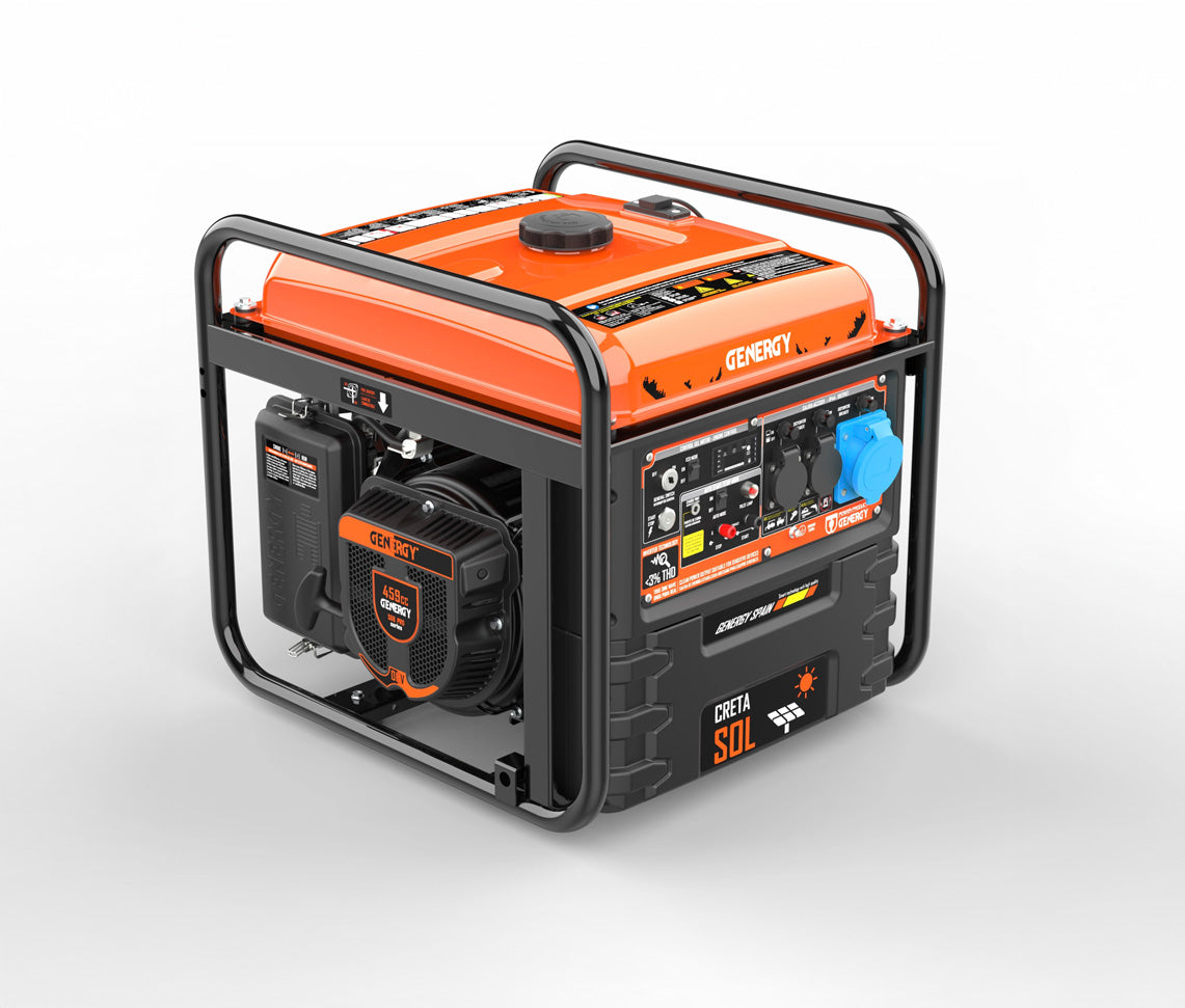 Generador Inverter 7500 W 230 V 459 cc 4 tiempos CRETA SOL Genergy