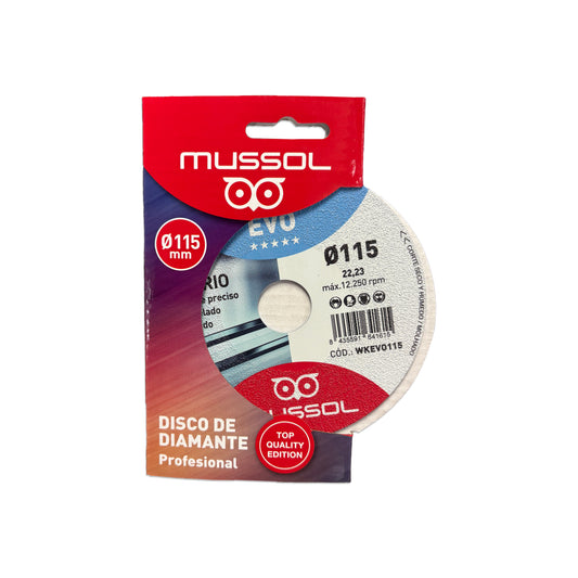 Diamantschijf voor glas KRISTAL EVO 115 mm Mussol