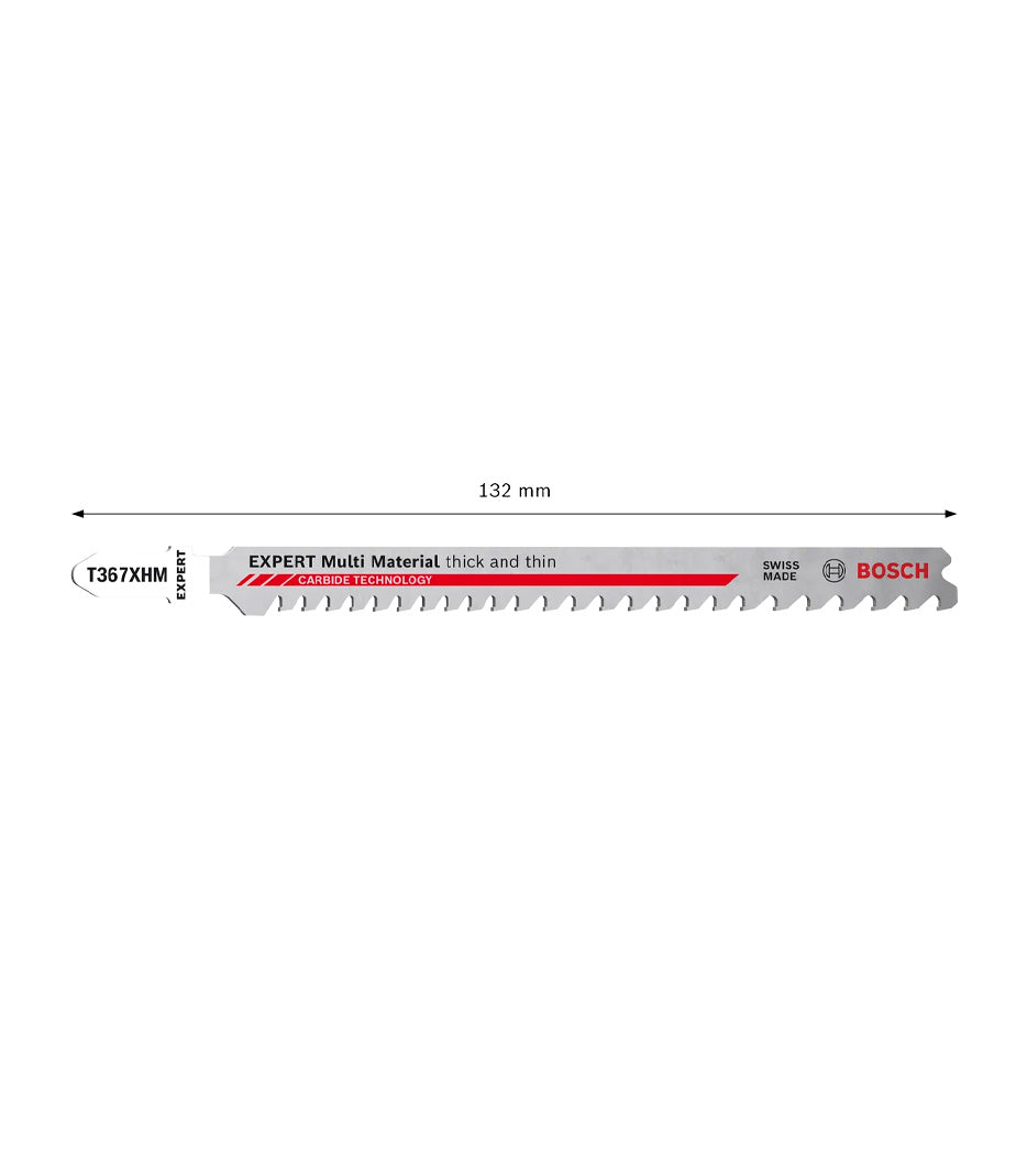 Expert Multi-Material-decoupeerzaagblad 132 mm T 367 XHM, 3 stuks, Bosch
