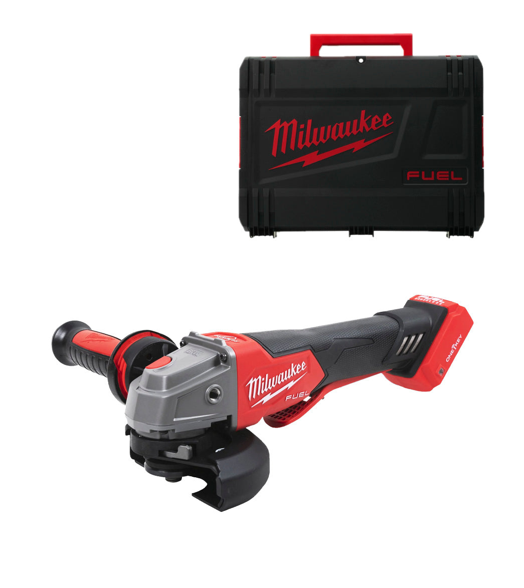 M18 125mm Fuel ONE-KEY haakse slijper met Milwaukee M18 koffer ONEFSAG125XPDB-0X